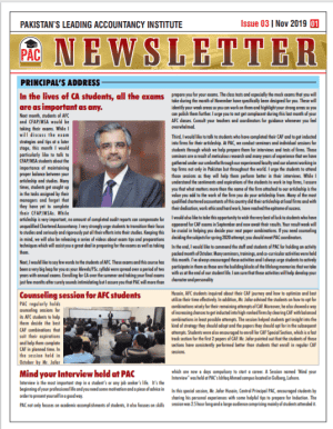 newsletter nov 2019